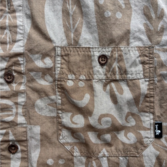 Sanuk Happy Leaves Button Down Shirt - Picture 2 of 5